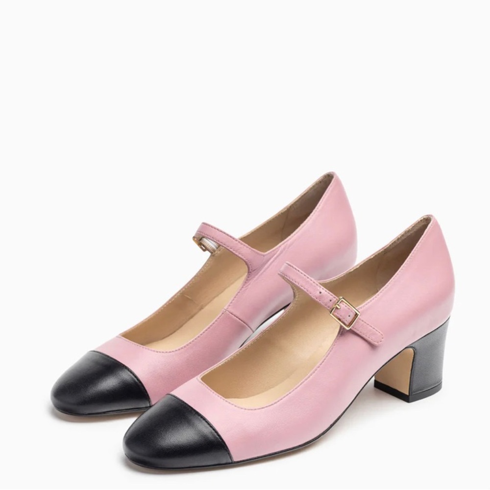 NEW Pink & Black Mary Jane Pumps size 9
